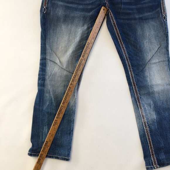 Rock Revival Marlin Straight Jeans 34X28 - Picture 12 of 12